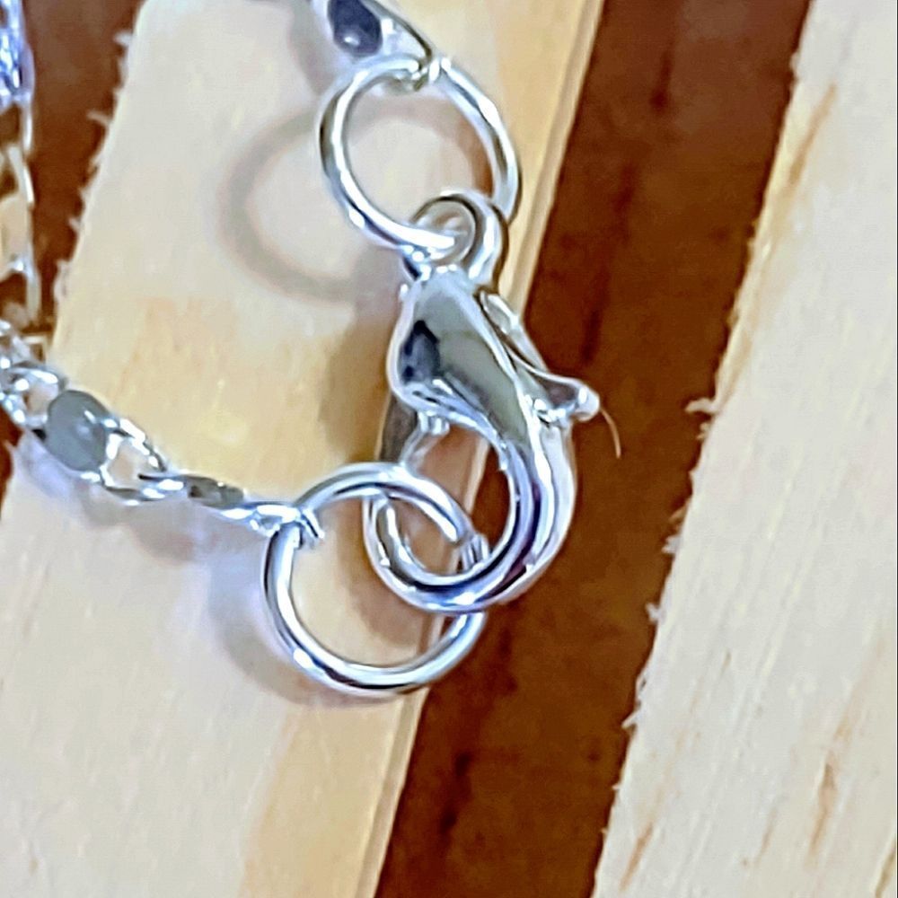 Natural carnelian stone HEART PENDANT SILVER PLATED CHAIN NECKLACE - Picture 6 of 8